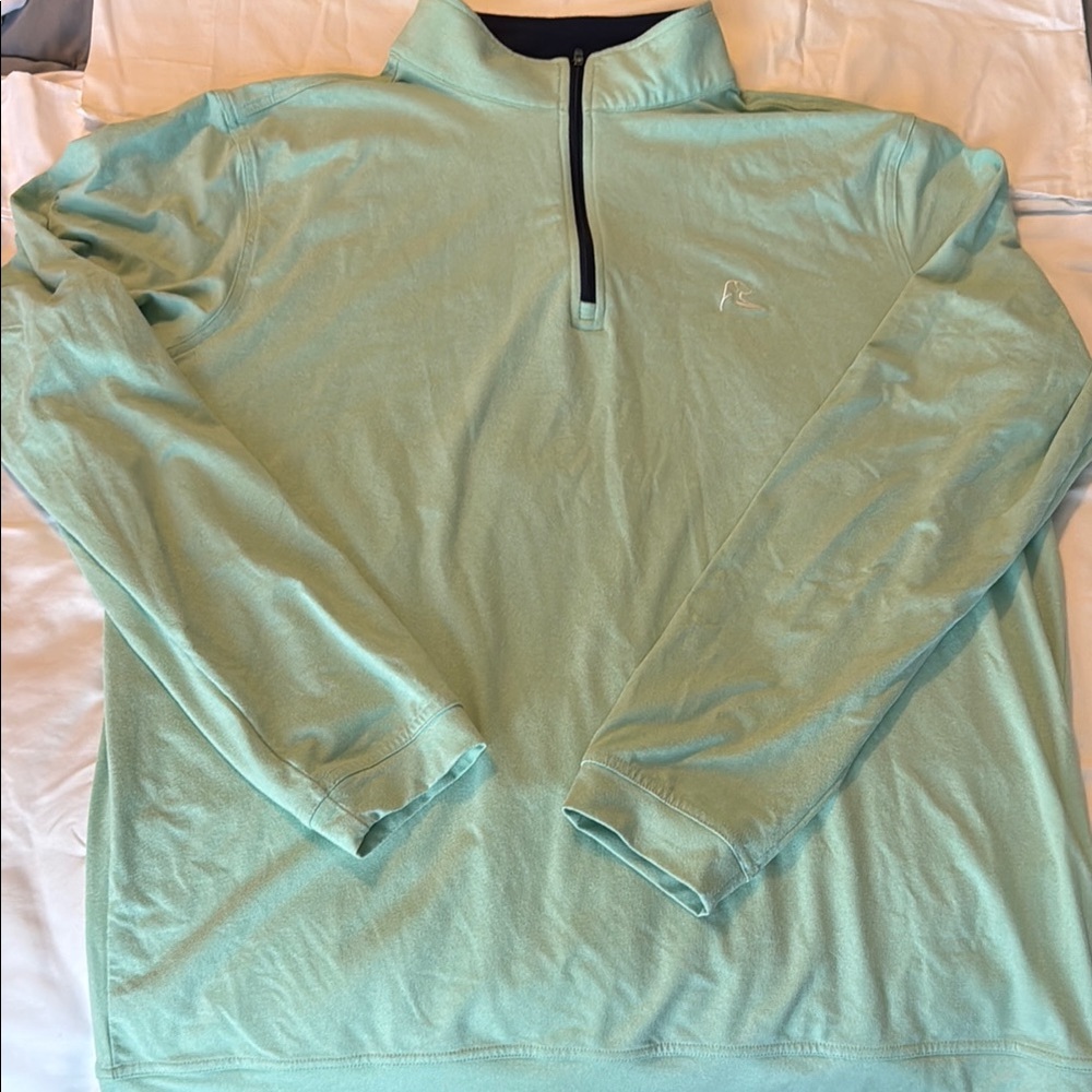 Rhoback Mint Green Quarter-Zip Shirt